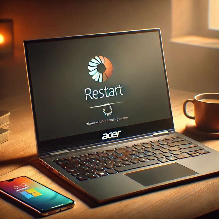 how to restart an acer laptop