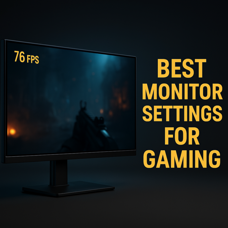 best monitor settings for gaming